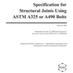 خرید و دانلود نسخه کامل کتاب AISC Specification for Structural Joints Using ASTM A325 or A490 Bolts