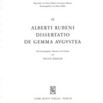 خرید و دانلود نسخه کامل کتاب Alberti Rubeni Dissertatio de Gemma Augustea