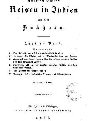 خرید و دانلود نسخه کامل کتاب Alexander Burnes’ Reisen in Indien und nach Bukhara
