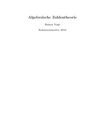 خرید و دانلود نسخه کامل کتاب Algebraische Zahlentheorie [Lecture notes]