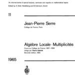 خرید و دانلود نسخه کامل کتاب Algèbre locale, multiplicités