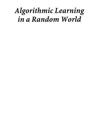 خرید و دانلود نسخه کامل کتاب Algorithmic Learning in a Random World