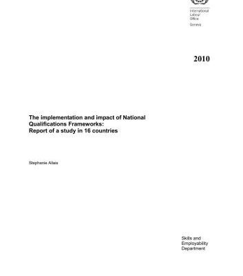 خرید و دانلود نسخه کامل کتاب Allais Stephanie – The implementation and impact of National Qualifications Frameworks: Report of a study in 16 countries