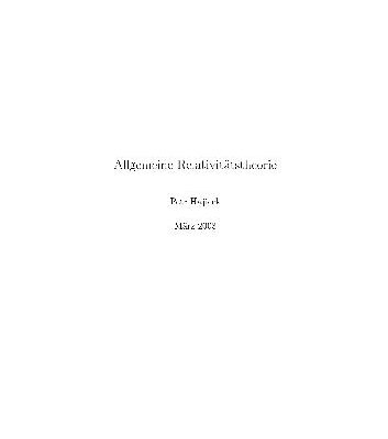 خرید و دانلود نسخه کامل کتاب Allgemeine Relativitaetstheorie 002