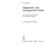 خرید و دانلود نسخه کامل کتاب Allgemeine und Anorganische Chemie. Ein Lehrbuch fur Studenten mit Nebenfach Chemie 2. Auflage