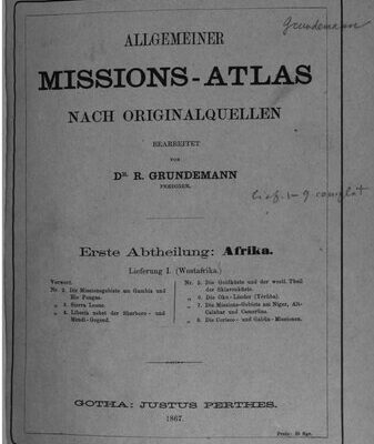 خرید و دانلود نسخه کامل کتاب Allgemeiner Missions-Atlas nach Originalquellen bearbeitet / Afrika