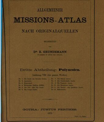 خرید و دانلود نسخه کامل کتاب Allgemeiner Missions-Atlas / Polynesien