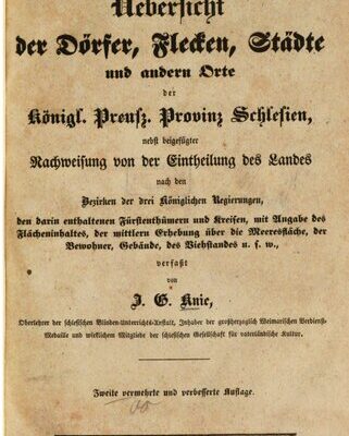 خرید و دانلود نسخه کامل کتاب Alphabetisch-statistsch-topographische Übersicht der Dörfer, Flecken, Städte und andern Orte der Königl Preußischen Provinz Schlesien nebst beigefügter Nachweisung von der Einteilung des Landes