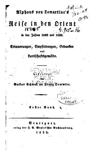 خرید و دانلود نسخه کامل کتاب Alphons von Lamartines Reise in den Orient in den Jahren 1832 und 1833 : Erinnerungen, Empfindungen, Gedanken und Landschaftsgemälde_68c05d4966dfd.jpeg خرید و دانلود نسخه کامل کتاب Alphons von Lamartines Reise in den Orient in den Jahren 1832 und 1833 : Erinnerungen, Empfindungen, Gedanken und Landschaftsgemälde
