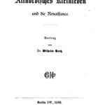 خرید و دانلود نسخه کامل کتاب Altnordisches Kleinleben und die Renaissance. Vortrag