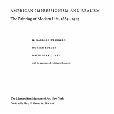 خرید و دانلود نسخه کامل کتاب American Impressionism and Realism; The Painting of Modern Life 1885-1915