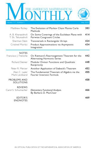 خرید و دانلود نسخه کامل کتاب American Mathematical Monthly, volume 117, May 2010_68b63575b6259.jpeg خرید و دانلود نسخه کامل کتاب American Mathematical Monthly, volume 117, May 2010