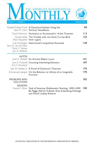خرید و دانلود نسخه کامل کتاب American Mathematical Monthly, volume 117, number 2, February 2010_68b6564dc1733.jpeg خرید و دانلود نسخه کامل کتاب American Mathematical Monthly, volume 117, number 2, February 2010
