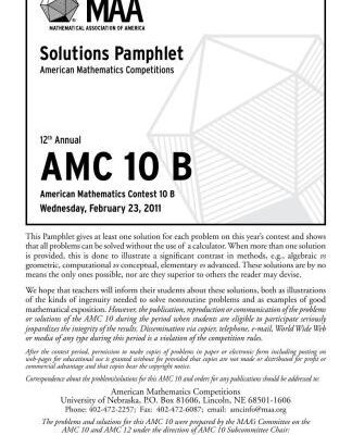 خرید و دانلود نسخه کامل کتاب American Mathematics Contest 10B (AMC 10) 2011