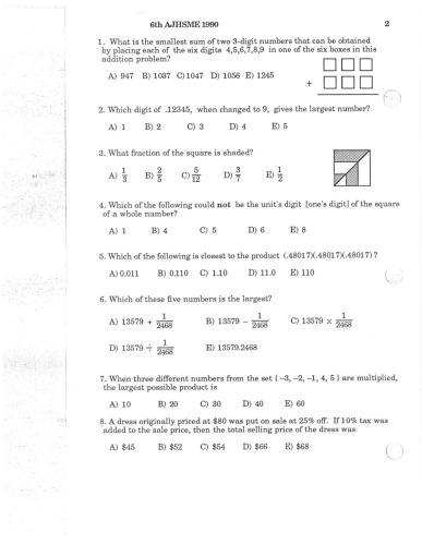 خرید و دانلود نسخه کامل کتاب American Mathematics Contest 8 (AMC 8) 1990_68d070e5d1c11.jpeg خرید و دانلود نسخه کامل کتاب American Mathematics Contest 8 (AMC 8) 1990