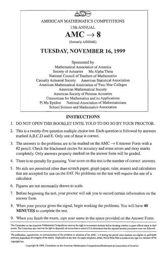 خرید و دانلود نسخه کامل کتاب American Mathematics Contest 8 (AMC 8) 1999_68d087a8a4d07.jpeg خرید و دانلود نسخه کامل کتاب American Mathematics Contest 8 (AMC 8) 1999