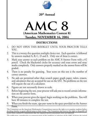 خرید و دانلود نسخه کامل کتاب American Mathematics Contest 8 (AMC 8) 2004