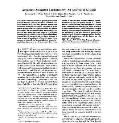 خرید و دانلود نسخه کامل کتاب Amsacrine-Associated Cardiotoxicity