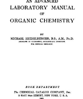 خرید و دانلود نسخه کامل کتاب An advanced laboratory manual of organic chemistry