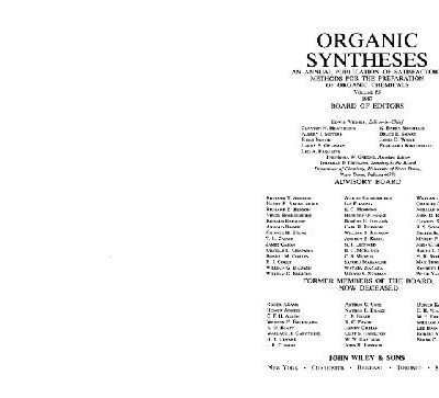 خرید و دانلود نسخه کامل کتاب An Annual publication of satisfactory methods for the preparation of organic chemicals