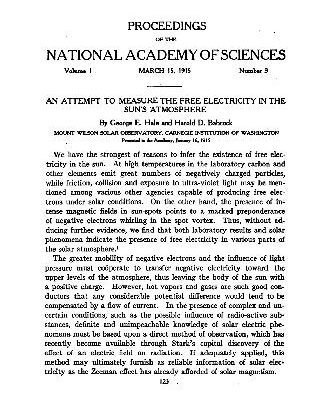 خرید و دانلود نسخه کامل کتاب An Attempt to Measure the Free Electricity in the Suns Atmosphere