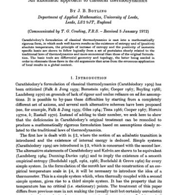خرید و دانلود نسخه کامل کتاب An Axiomatic Approach to Classical Thermodynamics