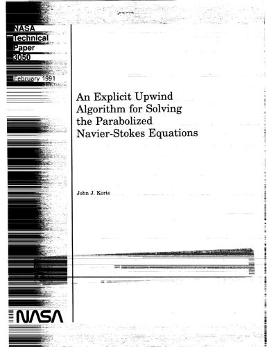 خرید و دانلود نسخه کامل کتاب An explicit, upwind algorithm for solving the parabolized Navier-Stokes equations_68bd71967124e.jpeg خرید و دانلود نسخه کامل کتاب An explicit, upwind algorithm for solving the parabolized Navier-Stokes equations
