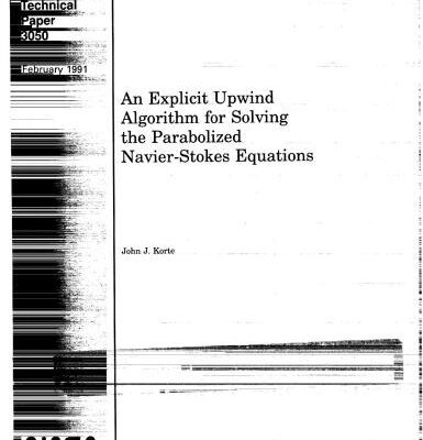 خرید و دانلود نسخه کامل کتاب An explicit, upwind algorithm for solving the parabolized Navier-Stokes equations