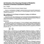 خرید و دانلود نسخه کامل کتاب An Extension of the Governing Principle of Dissipative Processes to Nonlinear Constitutive Equations