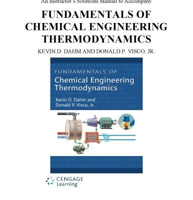 خرید و دانلود نسخه کامل کتاب An Instructor’s Solutions Manual to Accompany Fundamentals of Chemical Engineering Thermodynamics