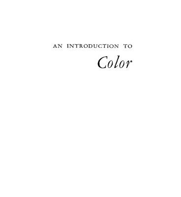 خرید و دانلود نسخه کامل کتاب An Introduction to Color