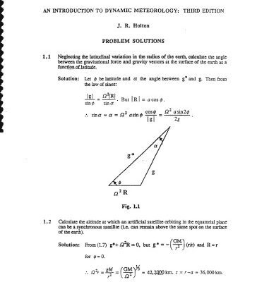 خرید و دانلود نسخه کامل کتاب An Introduction to Dynamic Meteorology: Problem solutions