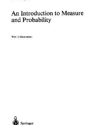 خرید و دانلود نسخه کامل کتاب An Introduction to Measure and Probability