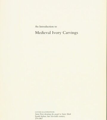 خرید و دانلود نسخه کامل کتاب An Introduction to Mediaeval Ivory Carvings