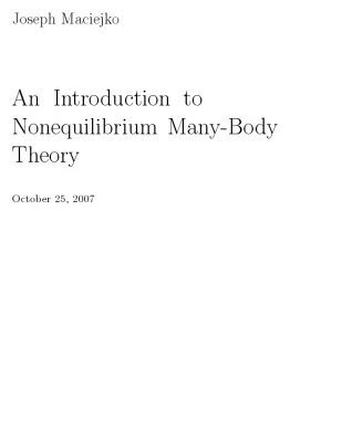 خرید و دانلود نسخه کامل کتاب An Introduction to Nonequilibrium Many-Body Theory