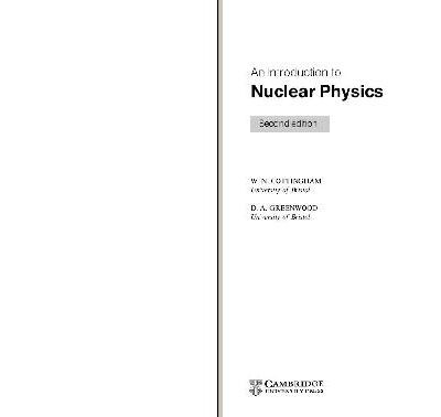 خرید و دانلود نسخه کامل کتاب An Introduction to nuclear physics