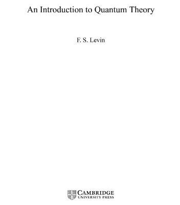 خرید و دانلود نسخه کامل کتاب An Introduction to Quantum Theory