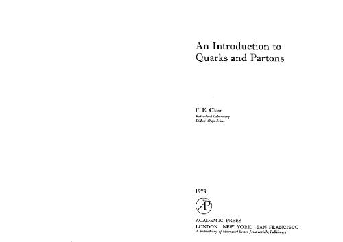 خرید و دانلود نسخه کامل کتاب An introduction to quarks and partons_68bdf35154cfc.jpeg خرید و دانلود نسخه کامل کتاب An introduction to quarks and partons