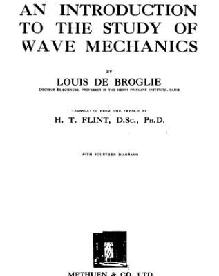 خرید و دانلود نسخه کامل کتاب An introduction to the study of wave mechanics