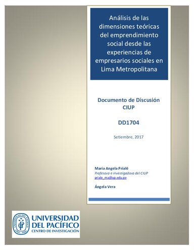 خرید و دانلود نسخه کامل کتاب Análisis de las dimensiones teóricas del emprendimiento social desde las experiencias de empresarios sociales en Lima Metropolitana_68d73f9ec7e4b.jpeg خرید و دانلود نسخه کامل کتاب Análisis de las dimensiones teóricas del emprendimiento social desde las experiencias de empresarios sociales en Lima Metropolitana