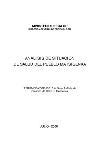 خرید و دانلود نسخه کامل کتاب Análisis de situación de salud del pueblo matsigenka (Arawak)_68bc2ea8afd6a.jpeg خرید و دانلود نسخه کامل کتاب Análisis de situación de salud del pueblo matsigenka (Arawak)
