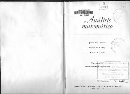 خرید و دانلود نسخه کامل کتاب Analisis matematico. Vol. III: Analisis funcional y aplicaciones. (Spanish) Mathematical analysis. Vol. III: Functional analysis and applications_68b4d92d0458e.jpeg خرید و دانلود نسخه کامل کتاب Analisis matematico. Vol. III: Analisis funcional y aplicaciones. (Spanish) Mathematical analysis. Vol. III: Functional analysis and applications