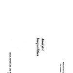 خرید و دانلود نسخه کامل کتاب Analytic inequalities