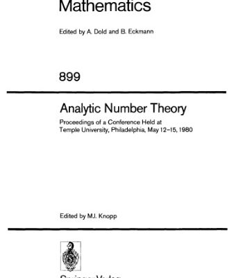 خرید و دانلود نسخه کامل کتاب Analytic number theory. Proceedings conference, Temple Univ., Philadelphia, 1980