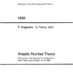 خرید و دانلود نسخه کامل کتاب Analytic Number Theory: Proceedings of the Japanese-French Symposium Held in Tokyo