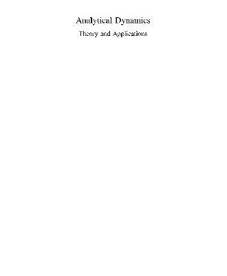 خرید و دانلود نسخه کامل کتاب Analytical Dynamics: Theory and Applications