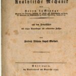 خرید و دانلود نسخه کامل کتاب Analytische Mechanik