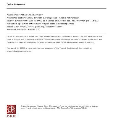 خرید و دانلود نسخه کامل کتاب Anand Patwardhan: An Interview