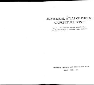 خرید و دانلود نسخه کامل کتاب Anatomical Atlas of Chinese Acupuncture Points