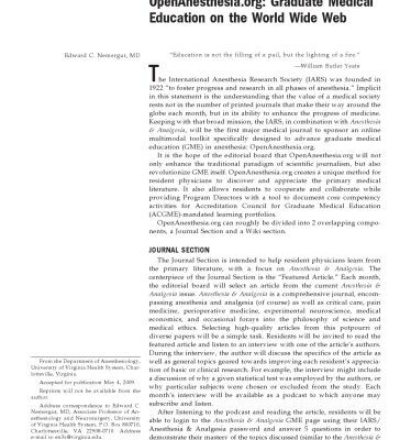 خرید و دانلود نسخه کامل کتاب Anesthesia & Analgesia Vol 109 Issue 01   2009